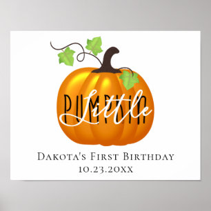 Póster Calabaza pequeña Bebé neutral de género reducido