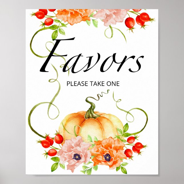 Póster Calabaza pequeña está en camino a los favores de l (Frente)