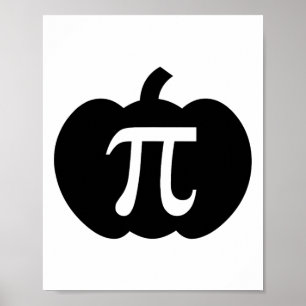 Póster Calabaza Pi Pie Math Teacher Halloween Gracia Cris