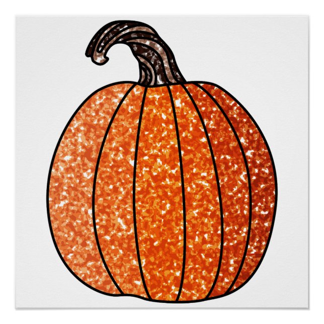 Póster Calabaza purpurina (Anverso)