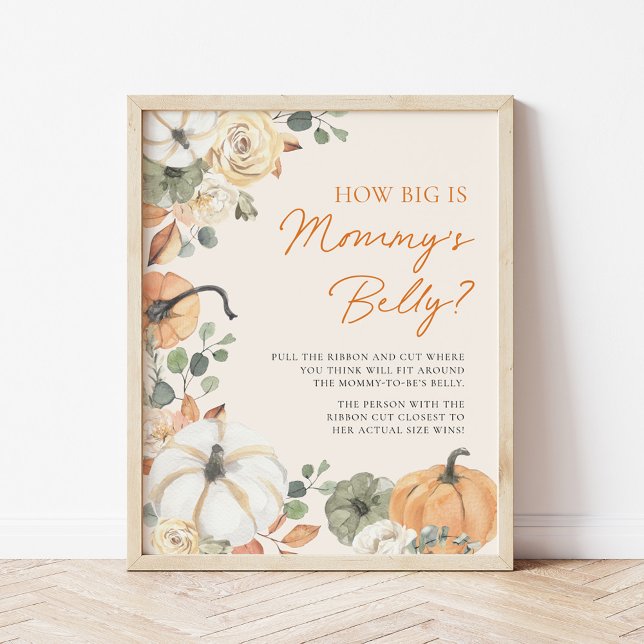 Póster Calabaza qué tan grande es el Rótulo de juego de d (Subido por el creador)