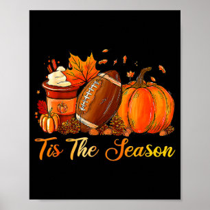 Póster Calabaza Sce Fútbol Es La Temporada Otoño Día De A