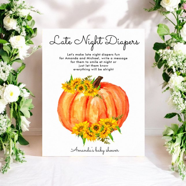 Póster Calabaza Tarde Noche Los Diapers Poster de Baby Sh (Subido por el creador)