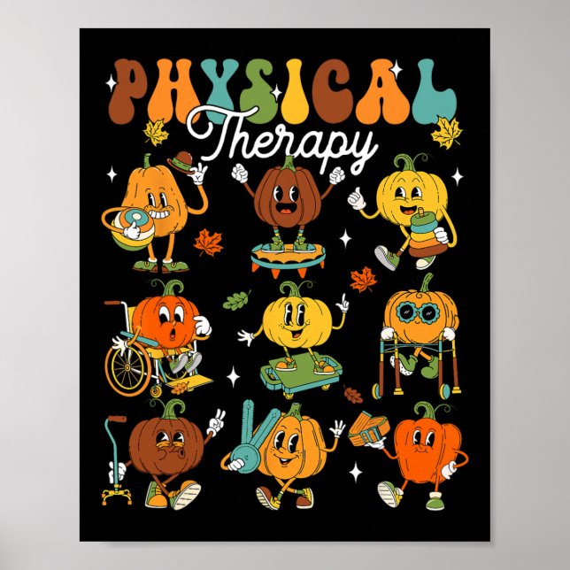 Póster Calabaza Terapéutica Física Terapia Terapéutica Th (Frente)