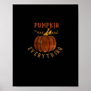 Póster Calabaza Todo Amor Caída Calabaza Temporada de Esp