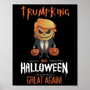 Póster Calabaza Trump Hace que Halloween sea genial de nu