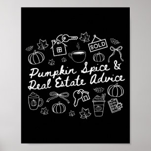 Póster Calabaza y calabaza; Hallo, Realtor de Asesoramien