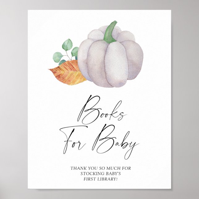 Póster Calabazas acuáticas - libros para el poster de beb (Frente)