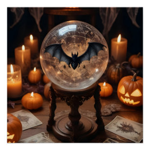 Póster Calabazas de Halloween batatas Cute Spooky la magi