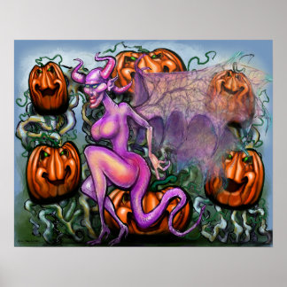 Póster Calabazas Demon