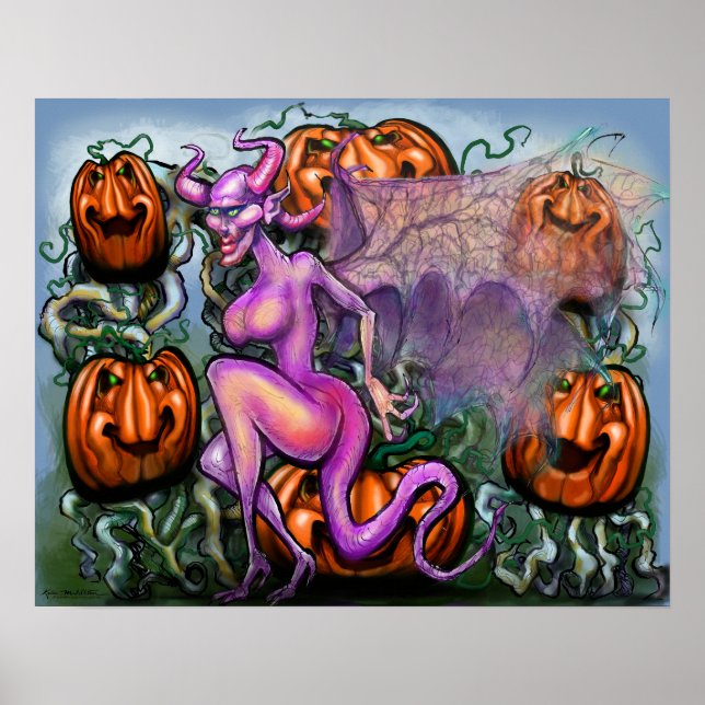 Póster Calabazas Demon (Frente)