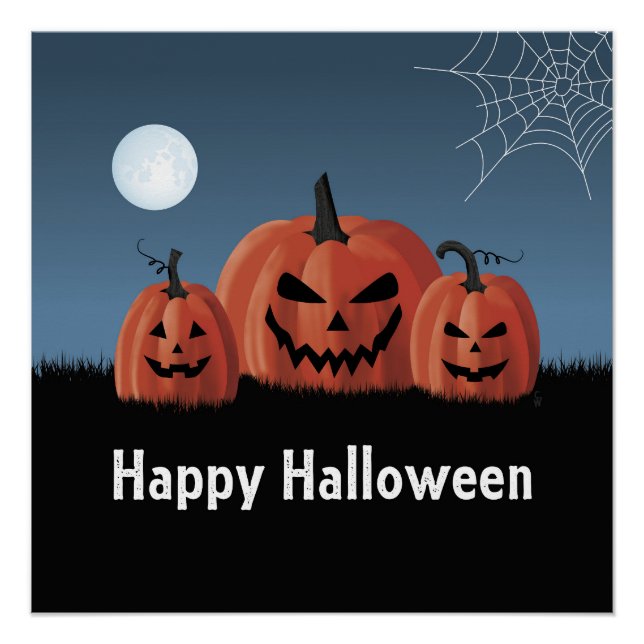 Póster Calabazas Halloween (Anverso)