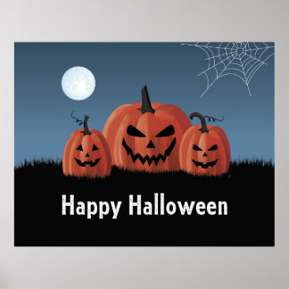 Póster Calabazas Halloween