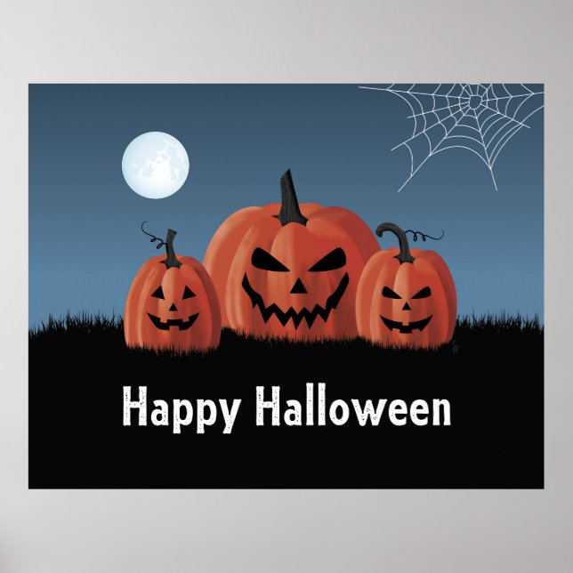 Póster Calabazas Halloween (Frente)