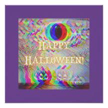 Calabazas humeantes Feliz Halloween