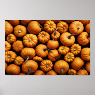 Póster Calabazas pequeñas para Halloween
