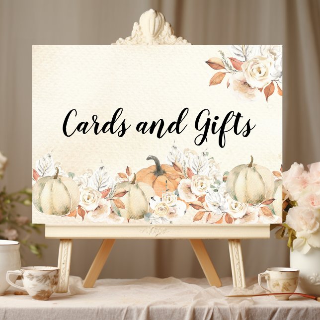 Póster Calabazas y flores rusticas otoñales (Subido por el creador)