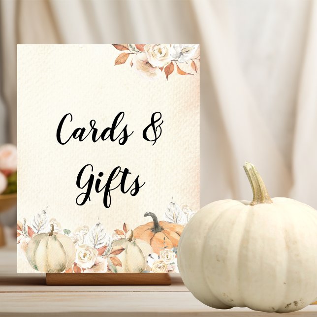 Póster Calabazas y flores rusticas otoñales (Subido por el creador)