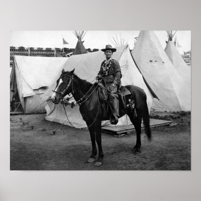 Póster Calamity Jane en Horseback (Frente)