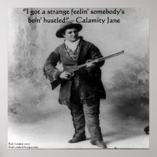Póster Calamity Jane y su famoso cartel de citas