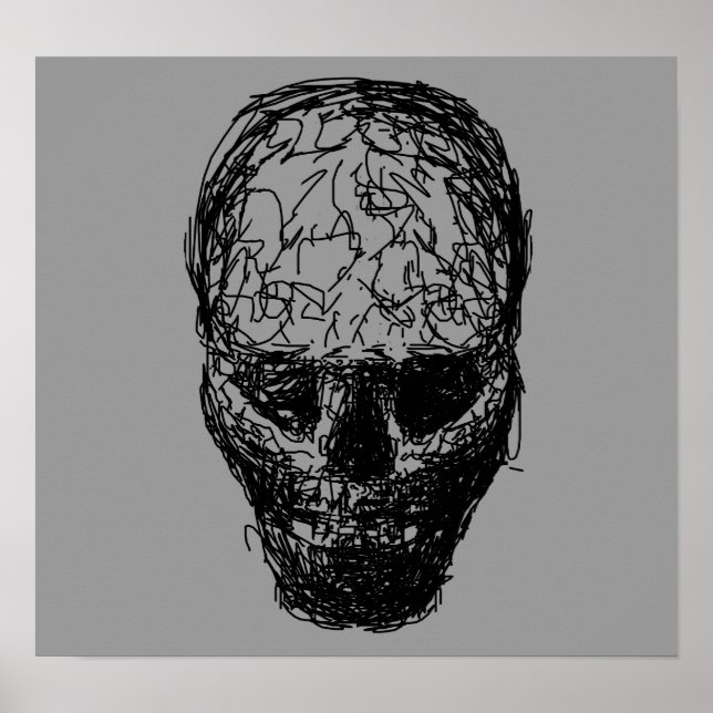 Póster Calavera. (Frente)