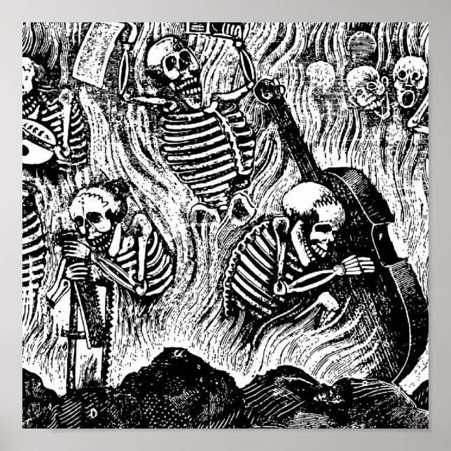 Póster Calavera de Artistas y Artistas c. México de los a (Frente)