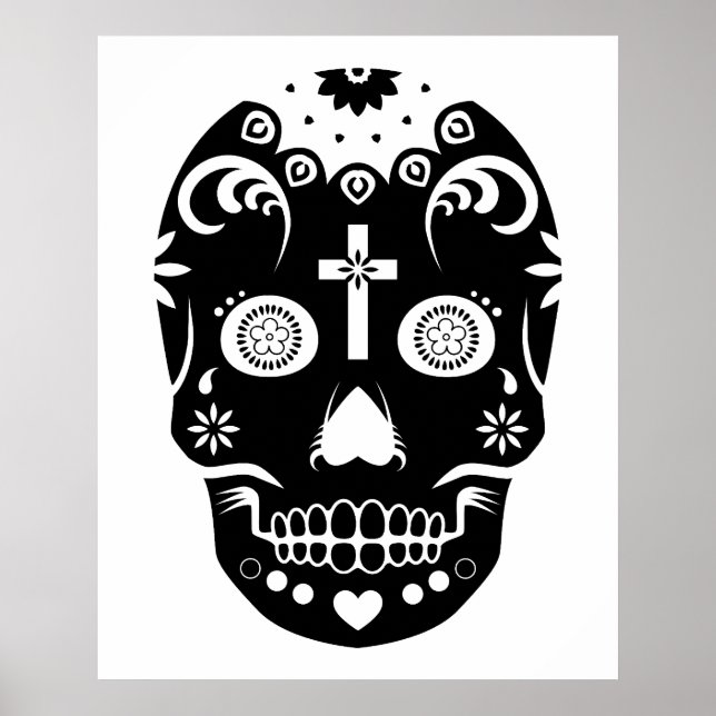 Póster calavera de azúcar: 2 (Frente)