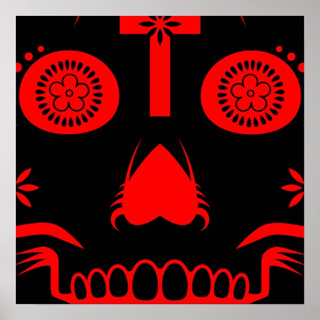 Póster calavera de azúcar: 2 (Frente)