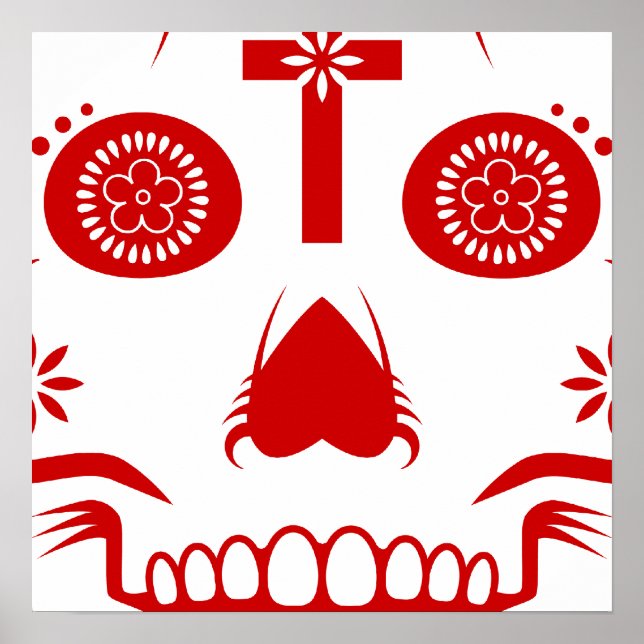 Póster calavera de azúcar: 2 (Frente)