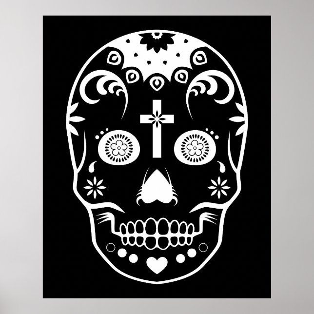 Póster calavera de azúcar: 2 (Frente)
