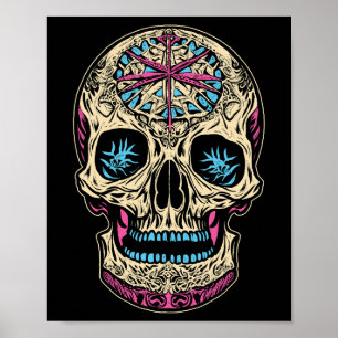 Póster Calavera de azúcar de Dia De Los Muertos