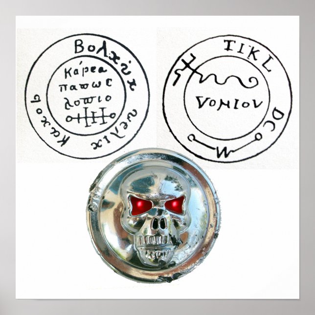 PÓSTER CALAVERA DE CHROME Y MAPA DEL TESORO DE PIRATAS AN (Frente)