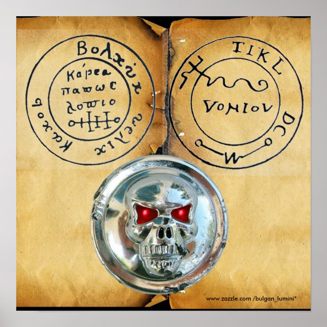 PÓSTER CALAVERA DE CROMO Y MAPA DEL TESORO DE PIRATAS ANT (Frente)