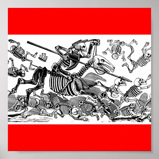 Póster Calavera de don Quijote, alrededor de principios d (Frente)