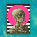 Póster Calavera de un esqueleto con cigarrillo en llamas<br><div class="desc">Un giro moderno al famoso trabajo de Vincent Van Gogh; el cráneo de un esqueleto con cigarrillo en llamas. Esta versión original de la obra de arte está aquí para darle a tus paredes un máximo de color y vibraciones.</div>