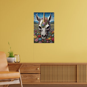 Póster Calavera de Unicorn