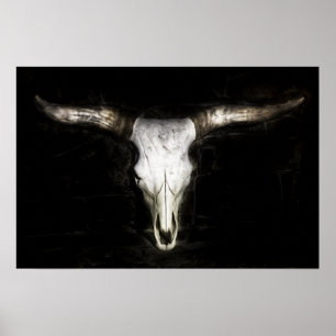 Póster Calavera de vaca