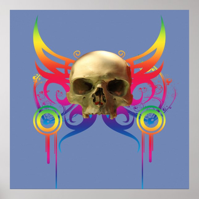 Póster Calavera de vampiro (Frente)