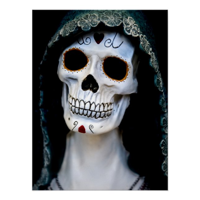 Póster Calavera del Día de Muertos (Anverso)