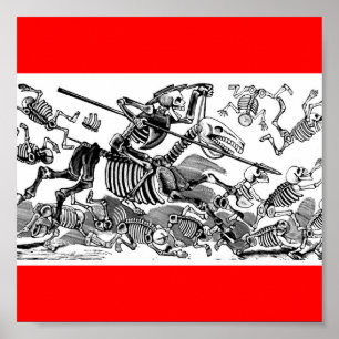 Póster "Calavera del Don Quijote" circa 1900's temprano