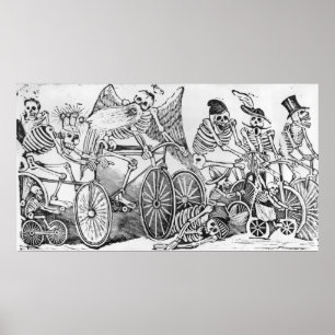 Póster Calavera del siglo XX