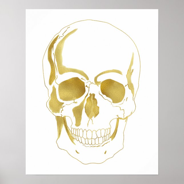 Póster Calavera dorada (Frente)