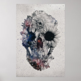 Póster Calavera floral 2