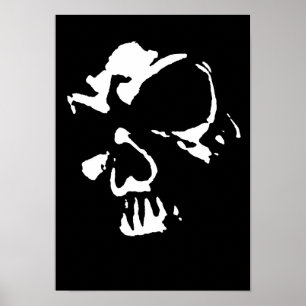 Póster Calavera gótica