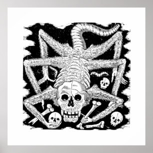 Póster Calavera Huertista de José Guadalupe Posada