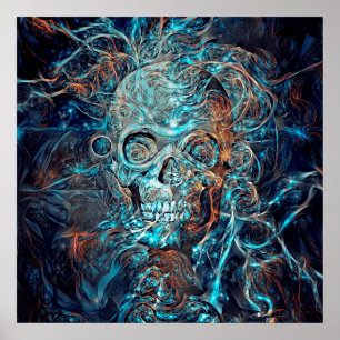 Póster Calavera mágica