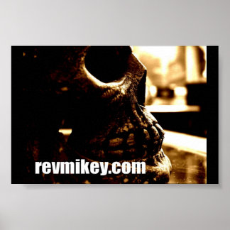 Póster calavera pequeña que imprime el poster