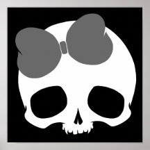 Calavera personalizable con lazo