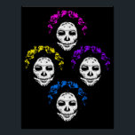 Póster Calavera Skulls Pop Art Style<br><div class="desc">*Flores coloridas en la cara pintada de una mujer, Calavera Skull* Este poster de #DiaDeLosMuertos está disponible en varias opciones de tamaño. * Decoración de paredes personalizados * Decoración de paredes en sala de estar * Ideas de decoración de paredes * #DayoftheDead #fallseasonsbest #wallsettings #homeDecorideas #sugarskulls ~~~~~~~#diadelosmuertos #sugarskulls #popart #popartstyle...</div>