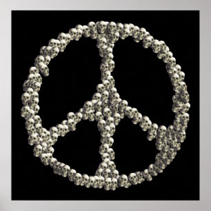 Póster Calaveras de paz